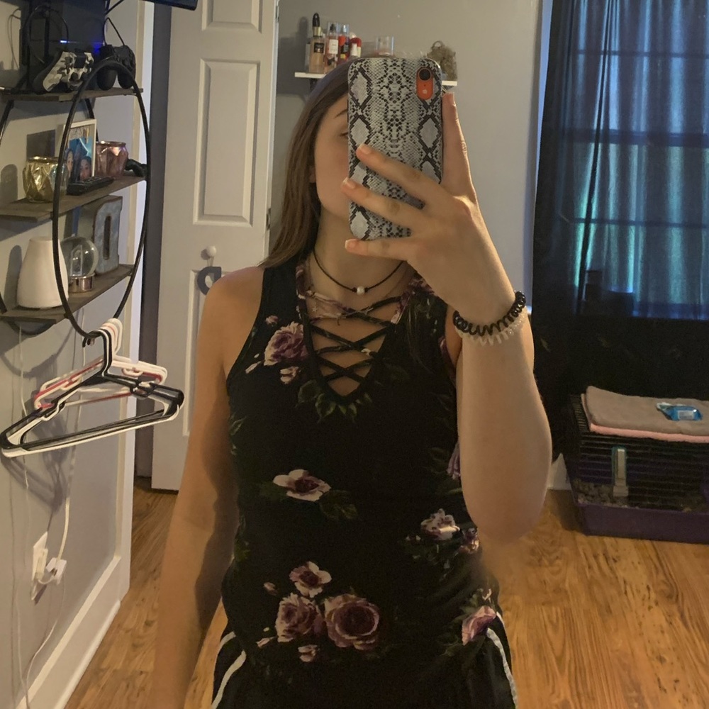 Black Rose Tank Top